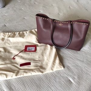 Valentino rockstud small tote bag